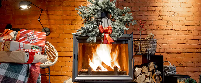 Travis Industries Linear Gas Fireplace Installation in Ada, Oklahoma